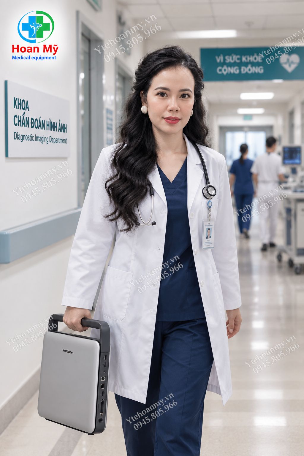 Máy siêu âm xách tay doppler màu SonoScape X3, 15.6 inch Full HD, FDA Mỹ